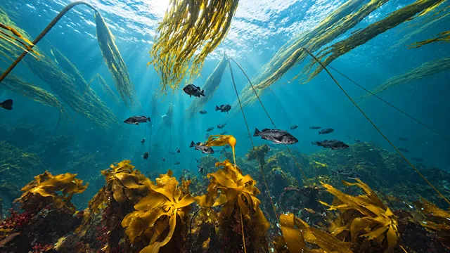 Underwater kelp forest off Vancouver Island